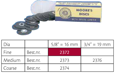 Waterproof Discs 5/8 fine, 50 stk.