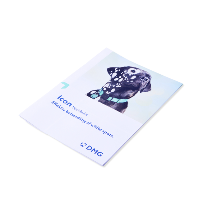 Brochure; Icon - Gentle treatment for white spots, stk.