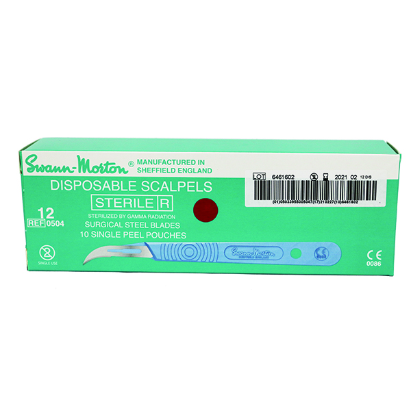 SM skalpeller sterile nr. 12, 10 stk.