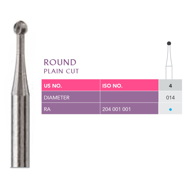Prima stålbor rosen 014 RA, 25 stk.