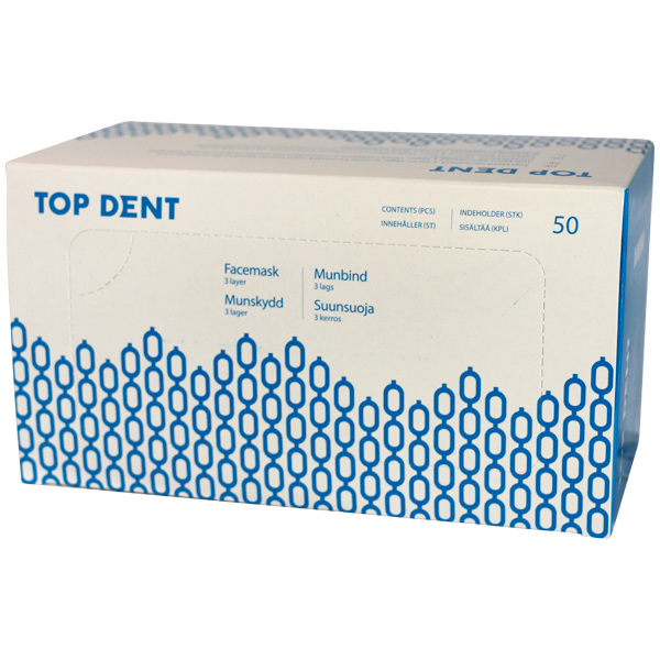 TopDent mundbind type II m/elastik, hvid, 50 stk.