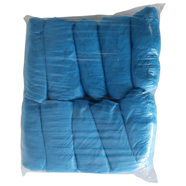 Skobeskyttere i blå plast, 100 stk.