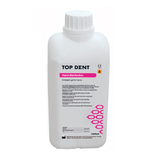 TopDent Hygien hånddesinfektionsgel, 1 l