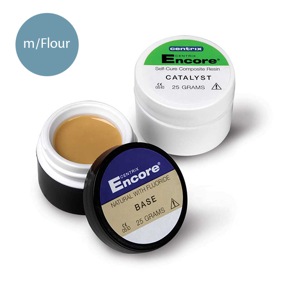 Encore kroneopbyg. m/fluor, hvid opaque, sæt