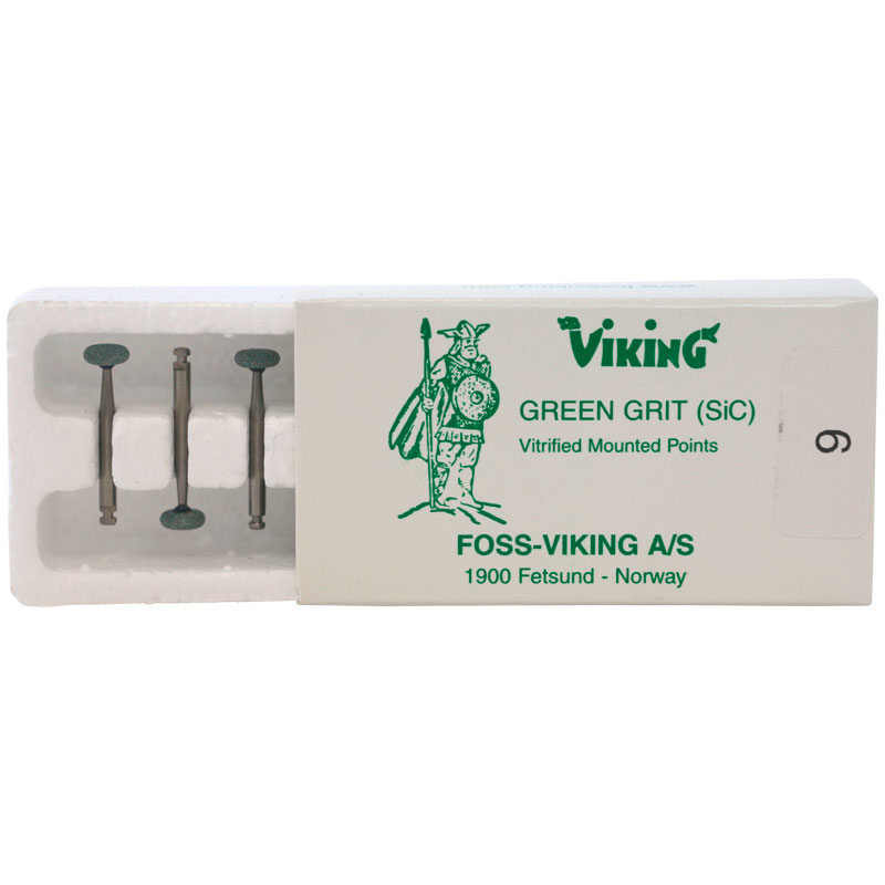 Viking slibesten grønne RA 9, 6 stk.