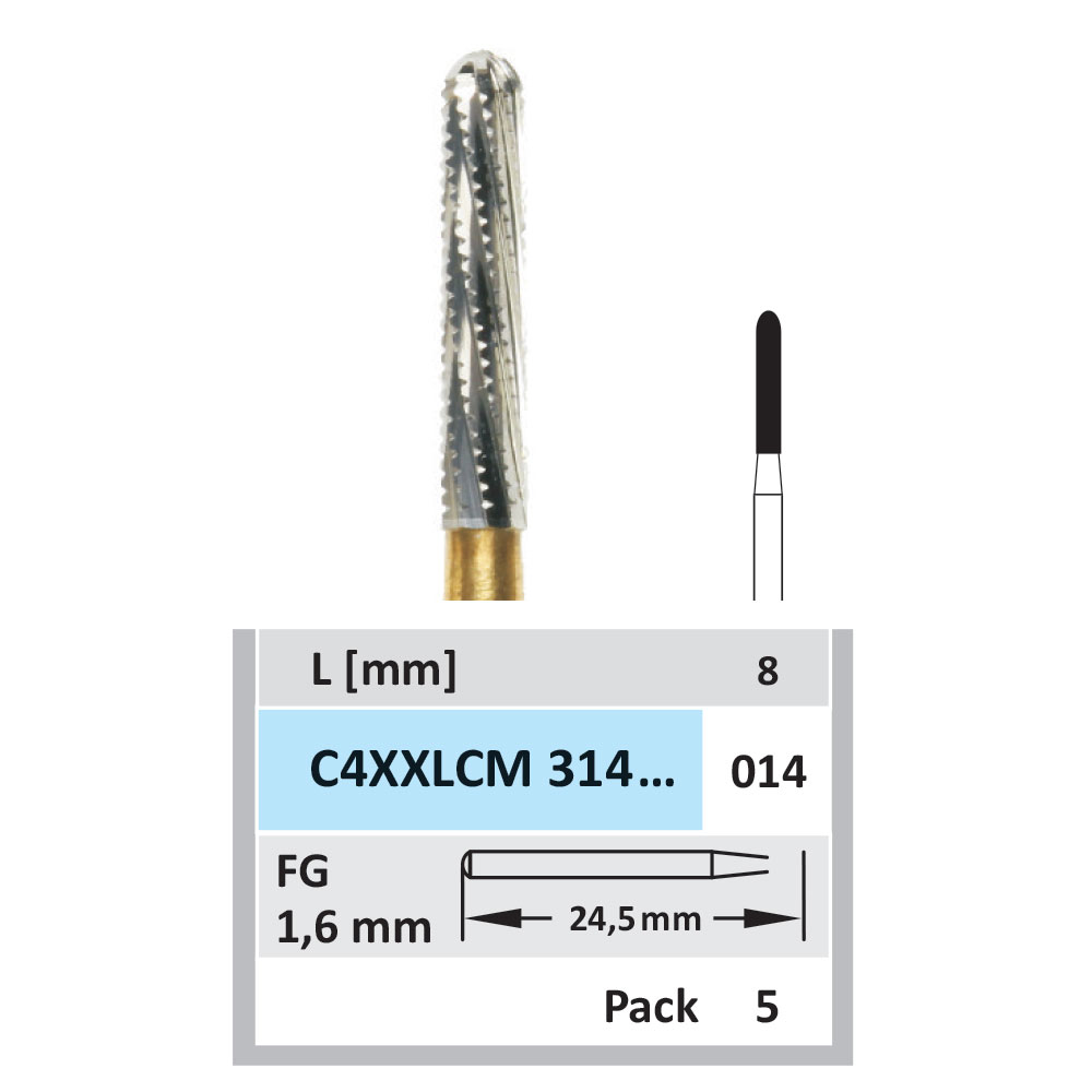 Horico skrubfræser FG C4XXLCM/014, 5 stk.