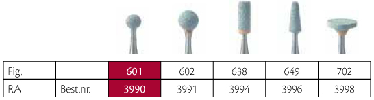 Meisinger grønne slibesten RA 601/030, 5 stk.