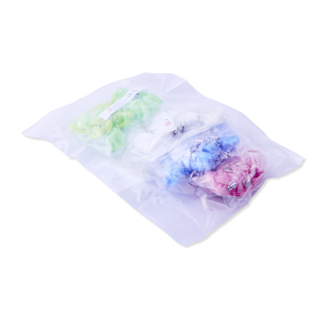 Legetøj, mini tandbeholdere med snor, 40 stk.