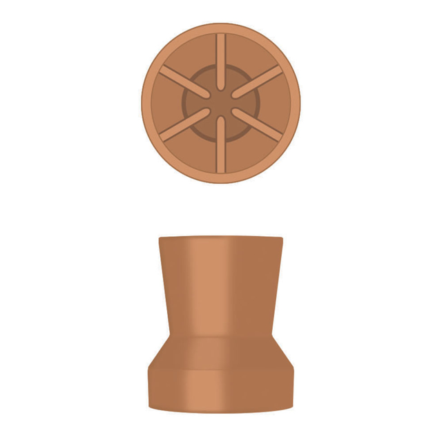 Hawe gummikopper nr. 9010 orange, 30 stk.