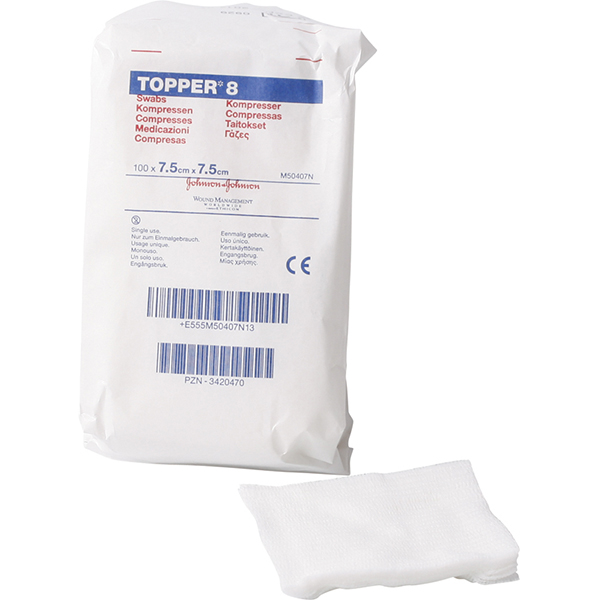 Topper 8, 7,5 x 7,5 cm, 100 stk.