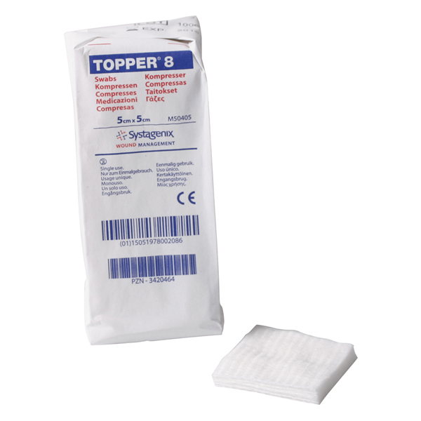 Topper 8, 5 x 5 cm, 50 pakker