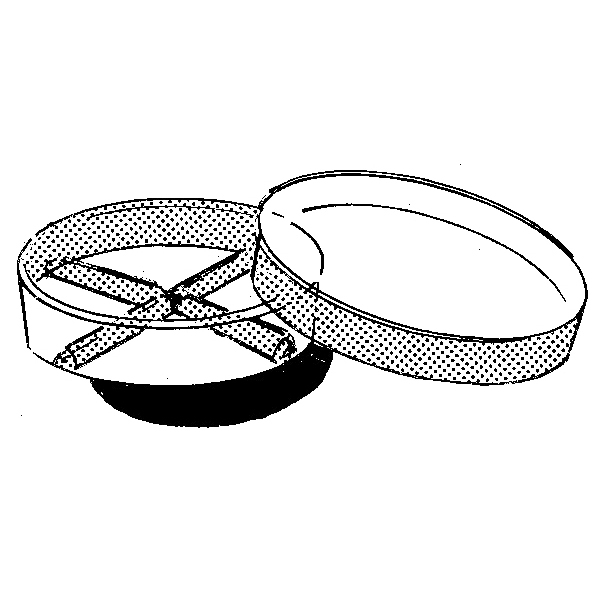 Petriskål 4-delt 100 x 20 mm