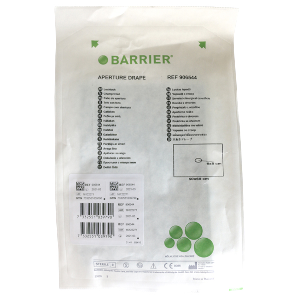 Mølnlycke hulstykke u/klæb 50 x 60 cm, stk.