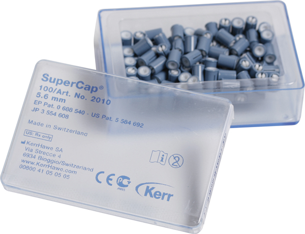 SuperCap spoler 5,6 mm blå, 100 stk.