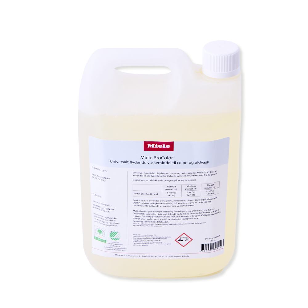 Miele ProColor, lavtskumm. vaskemiddel, 2,5 l
