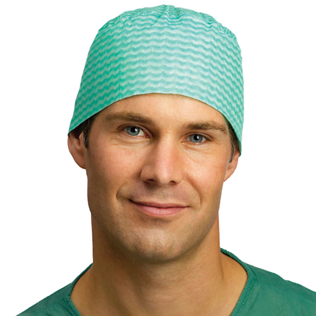 Mølnlycke huer Jack grøn, 150 stk.