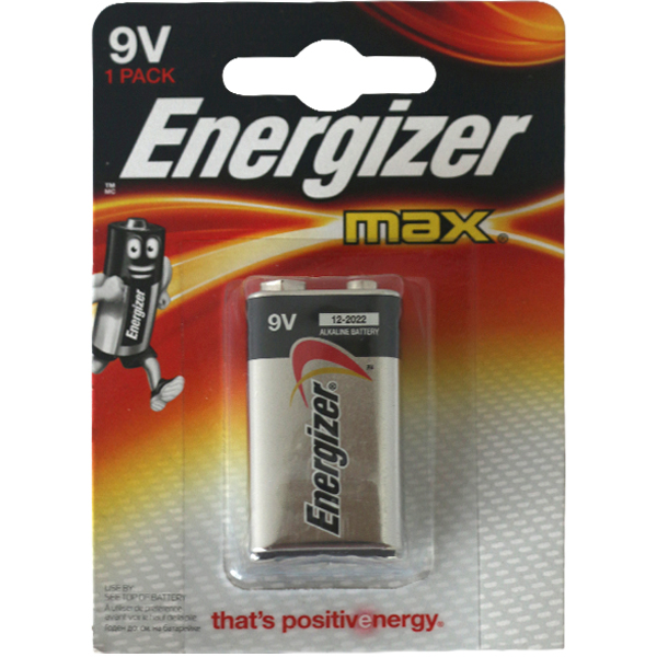 Energizer batteri firkantet, 6LR-61, stk.