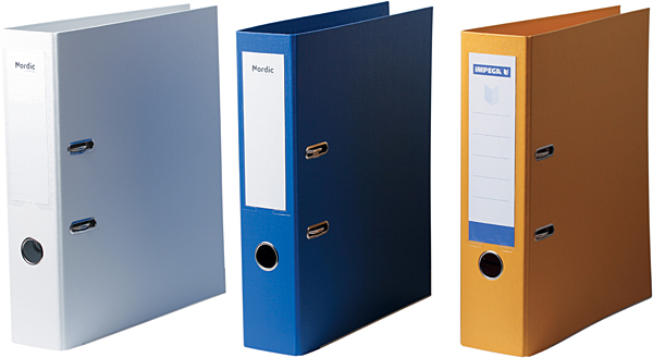 Ringbind, A4 m/63 mm ryg og 4 huller, blå 