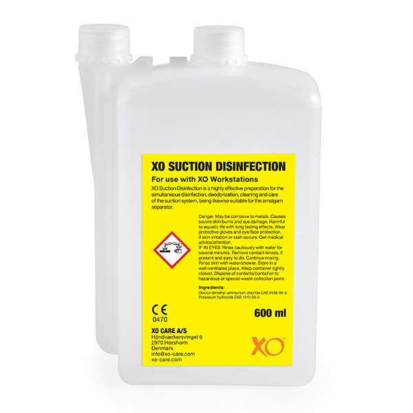 XO Suction Disinfection, gul, 6 stk.