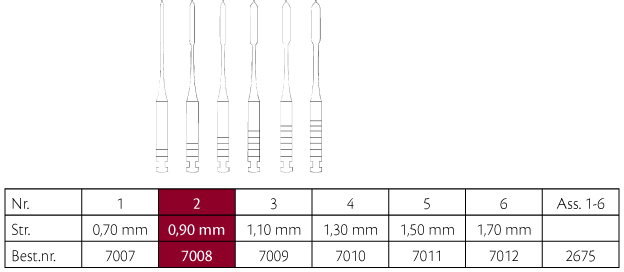 Largo bor nr. 2, 6 stk.