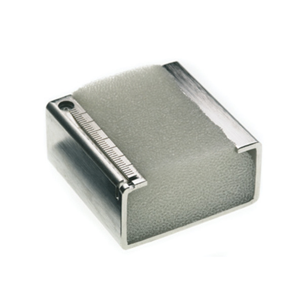 Udgået - Rustfri fileholder 50x50x25 mm, stk.