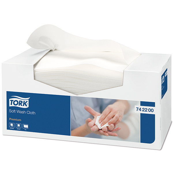 Tork Premium Vaskeklud Soft, 30 x 32 cm, 135 stk.