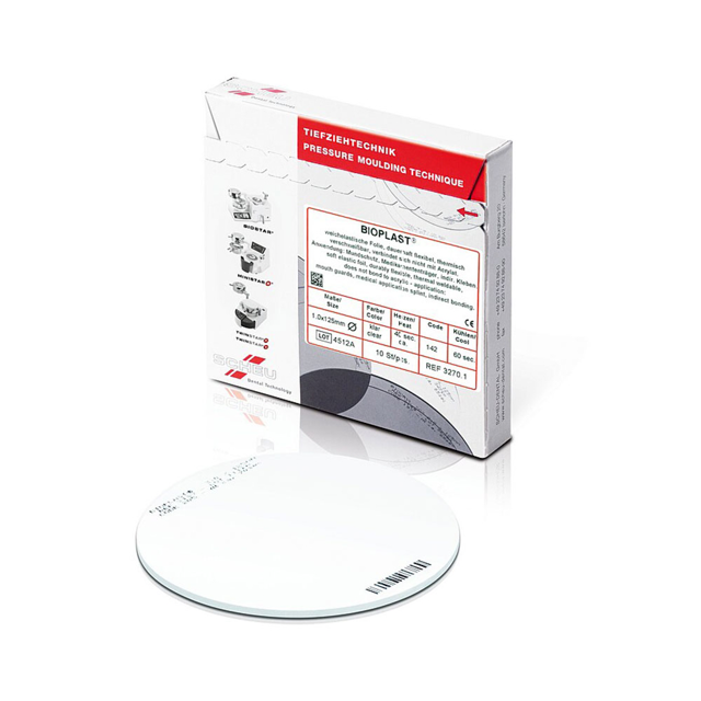 Scheu Bioplast plader 3.0 mm x Ø125 mm, 10 stk.