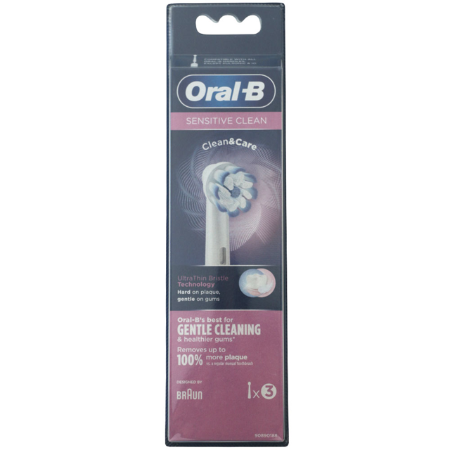 Oral-B Sensi Clean&Care børstehoveder, 3 stk.